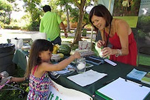 Freshness test for local egg at the zoo